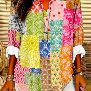 A shirt of Many Colors!  So Cute! 🥰 Size 2X